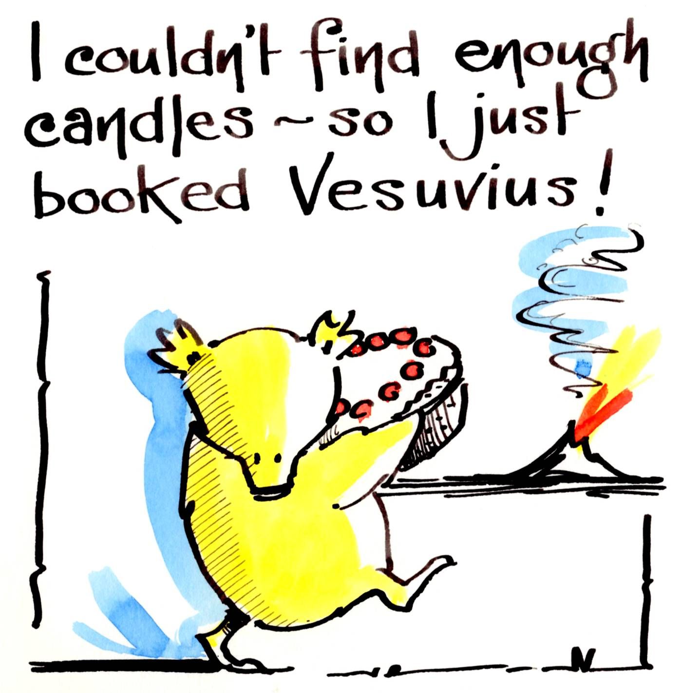 Versuvius birthday card