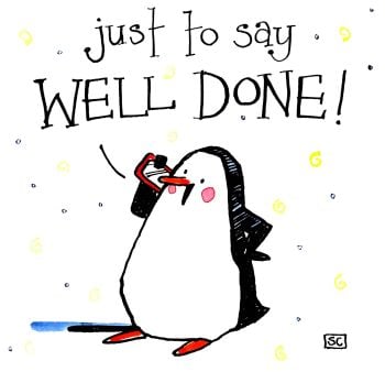 Well Done From The Penguin Card