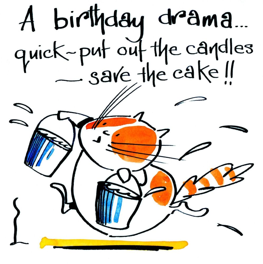  A Birthday Drama - A card with a hint of naughtiness