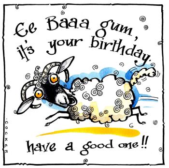 Yorkshire Birthday Card - Ee Baa Gum It's Your Birthday
