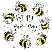 Happy Buzzday  Bee Birthday Card