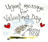 <!00300>Hearts & Hedgehog Valentine's Day Card