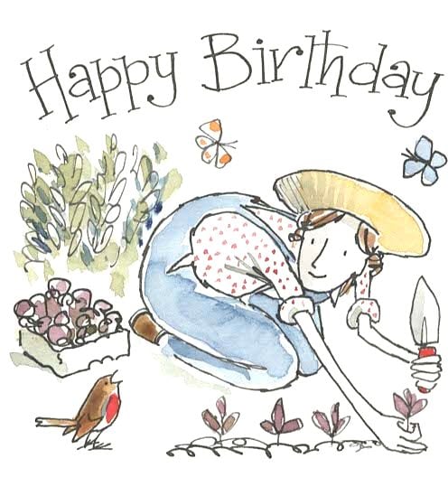<!00200> Happy Birthday  - To The Gardener From The Robin