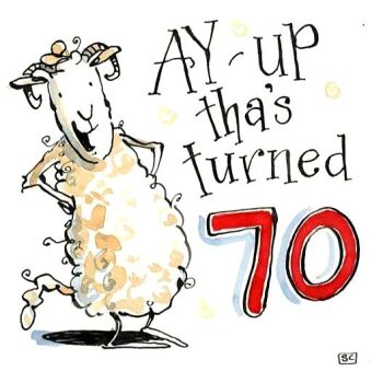 70th Birthday Card - with a Yorkshire twist