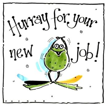 Hurray for Your New Job  - Frog Card