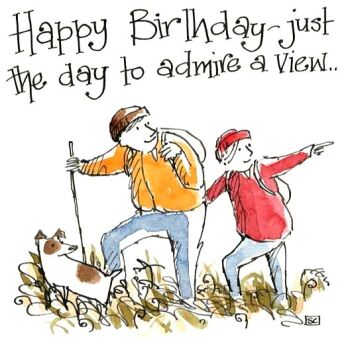  Happy Birthday Card for Hikers, Walkers & Ramblers