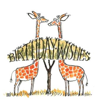  Birthday Wishes - Giraffe Style