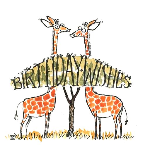 <!00100> Birthday Wishes - Giraffe Style