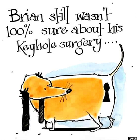 Brian's  Keyhole Surgery - Get Well card
