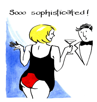 Girly Greeting Card  -  So Sophisticated