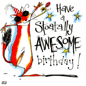 Have Stoatally Awesome Birthday Card