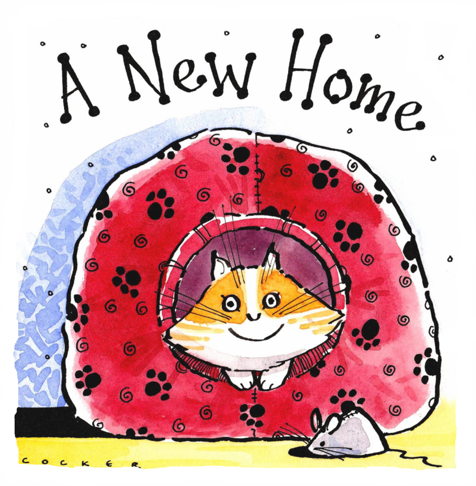 The Cosy Cat New Home Card - Warm wishes for a purr-fect new home with our 