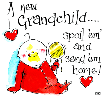 New Grandparents Card - A New Grand Chlld