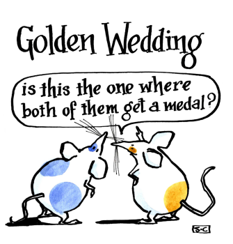 Golden Wedding Card - Celebrate 50 Years of Love with Our Hilarious Golden Wedding Card