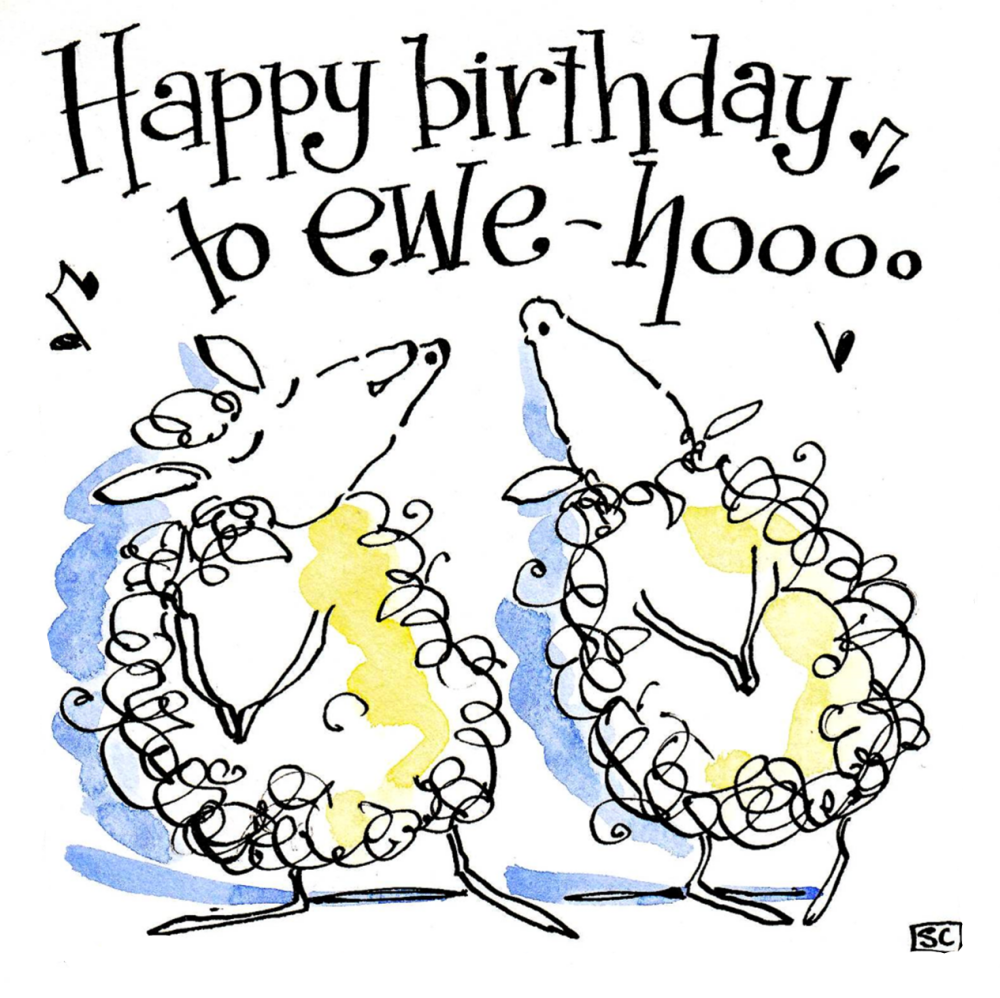 Happy Birthday Ewe Hoo Card