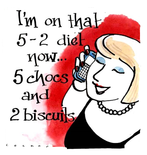 Hilarious Women's Diet Birthday Card: Girl Talk 5:2 Diet