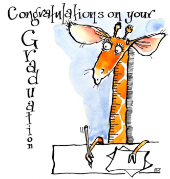 Congratulations & Well Done -  Graduation with a Giggle
