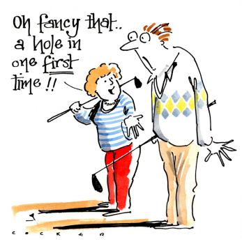 Humorous Golf Card - Fancy That - Husband & Wife Golf Discussions