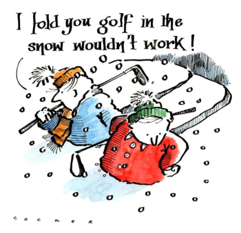 Golfing In The Snow