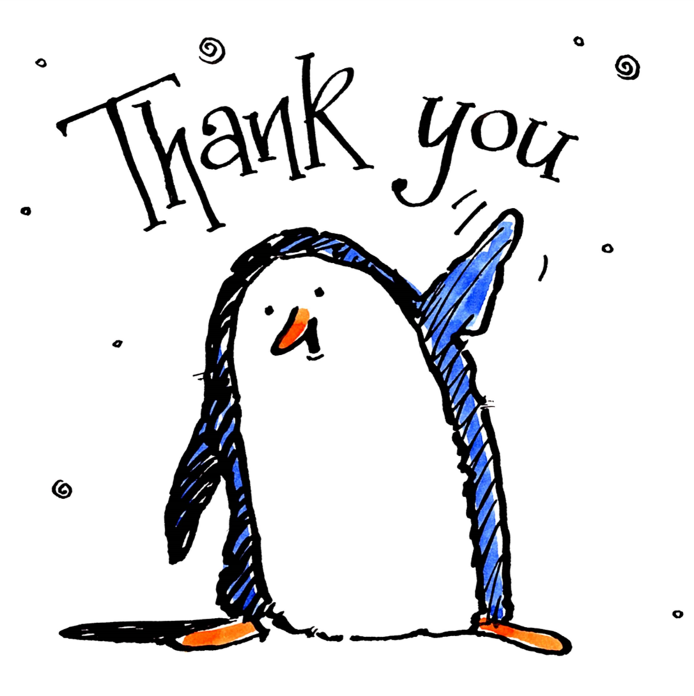 Thank You  - Penguin Thank You Card