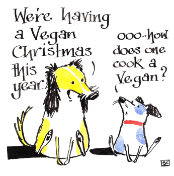 We Are Having A Vegan Christmas This Year - Topical Christmas Card