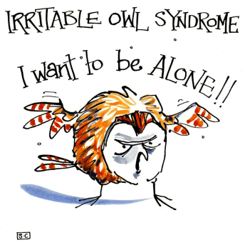 Funny Owl Card - Oh Irritable Owl