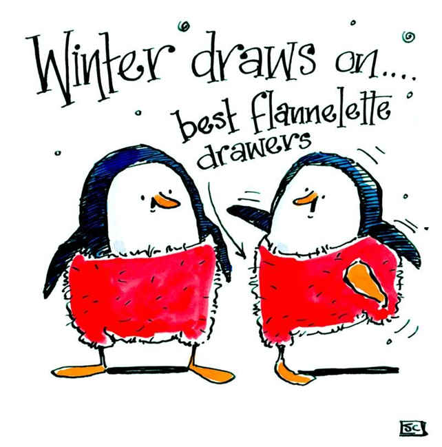 <!00800>Winter Draws On - Christmas or Winter Greeting