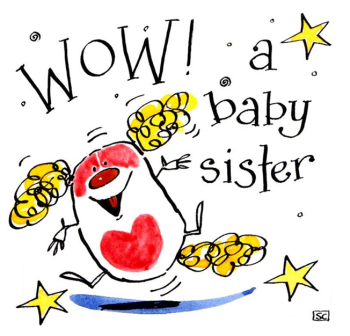 New Baby Sister Card