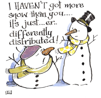 Snowman Christmas Card - I Haven't Got More Snow