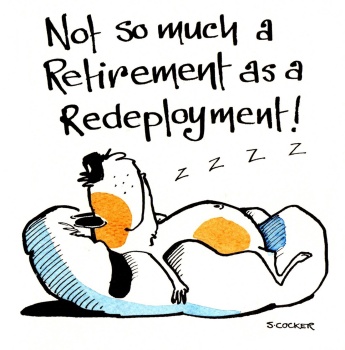 Funny Retirement Card: Not So Much a Retirement as a Redeployment