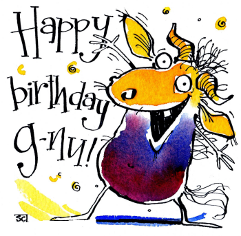 Happy Birthday Card Expressed Through The Medium Of Dance