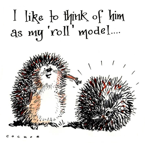 Roll Model Hedgehog Card -  Sweet, Spiky, and Silly!