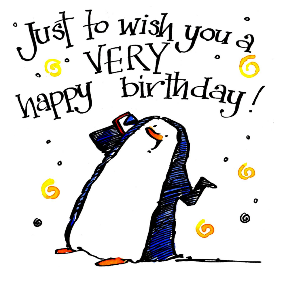 Ice Cool Penguin Card - Just To Wish You
