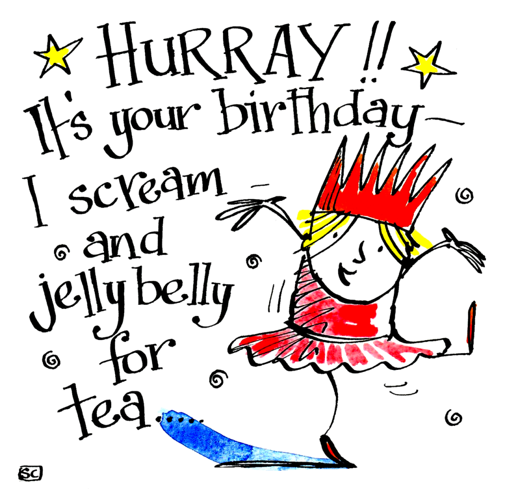 Jelly Themed Birthday Card For Girls
