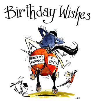 A Laugh-Out-Loud  Birthday Card for Horse & Pony Riders!