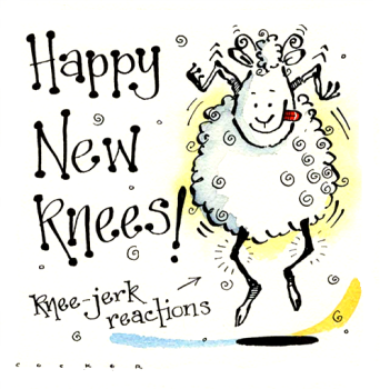 Happy New Knees Card – Humorous Get Well Soon