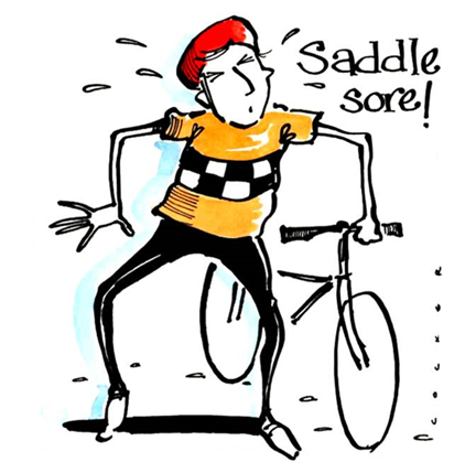 Saddle Sore! Funny Cycling Card for Bike Lovers