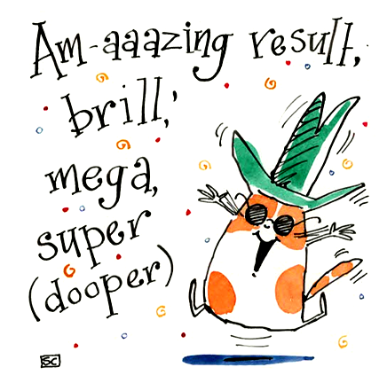 Am-aaaazing Exam Results Card – Super Dooper Congratulations!