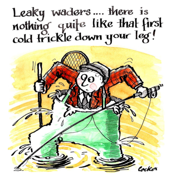 The Universal Fishermen & Anglers Nightmare -  Leaky Waders
