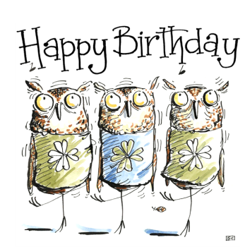 Irish Dancing Birthday Card – Funny Owl Design