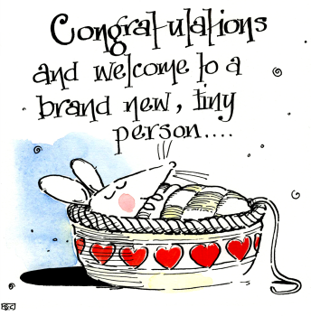 Congratulations New Baby Card - A Brand New Tiny Person