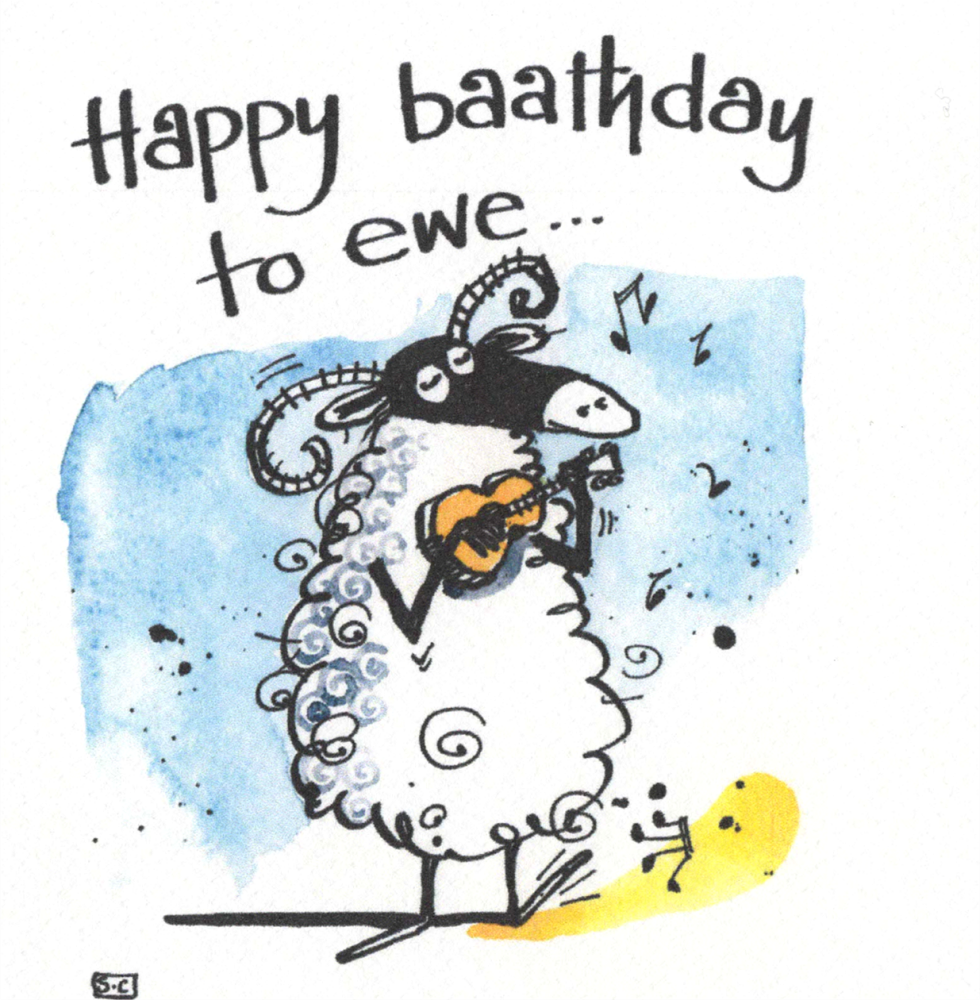 Happy Baa-thday to Ewe – Funny Singing Sheep Birthday Card