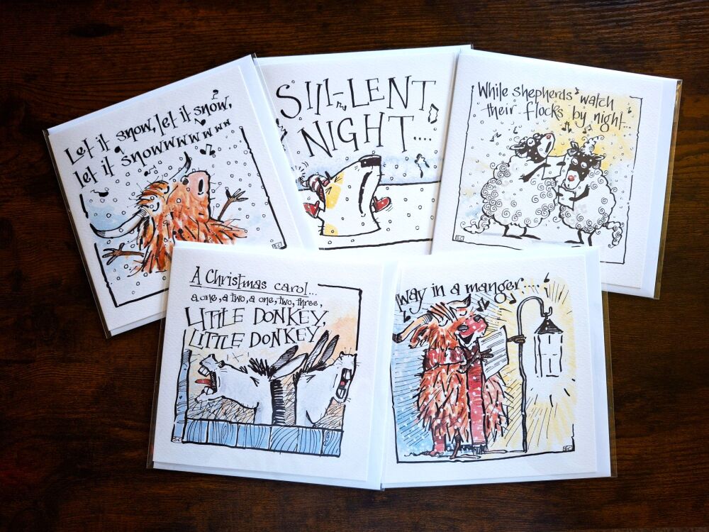 Farmyard Sings Christmas - Pack of 5