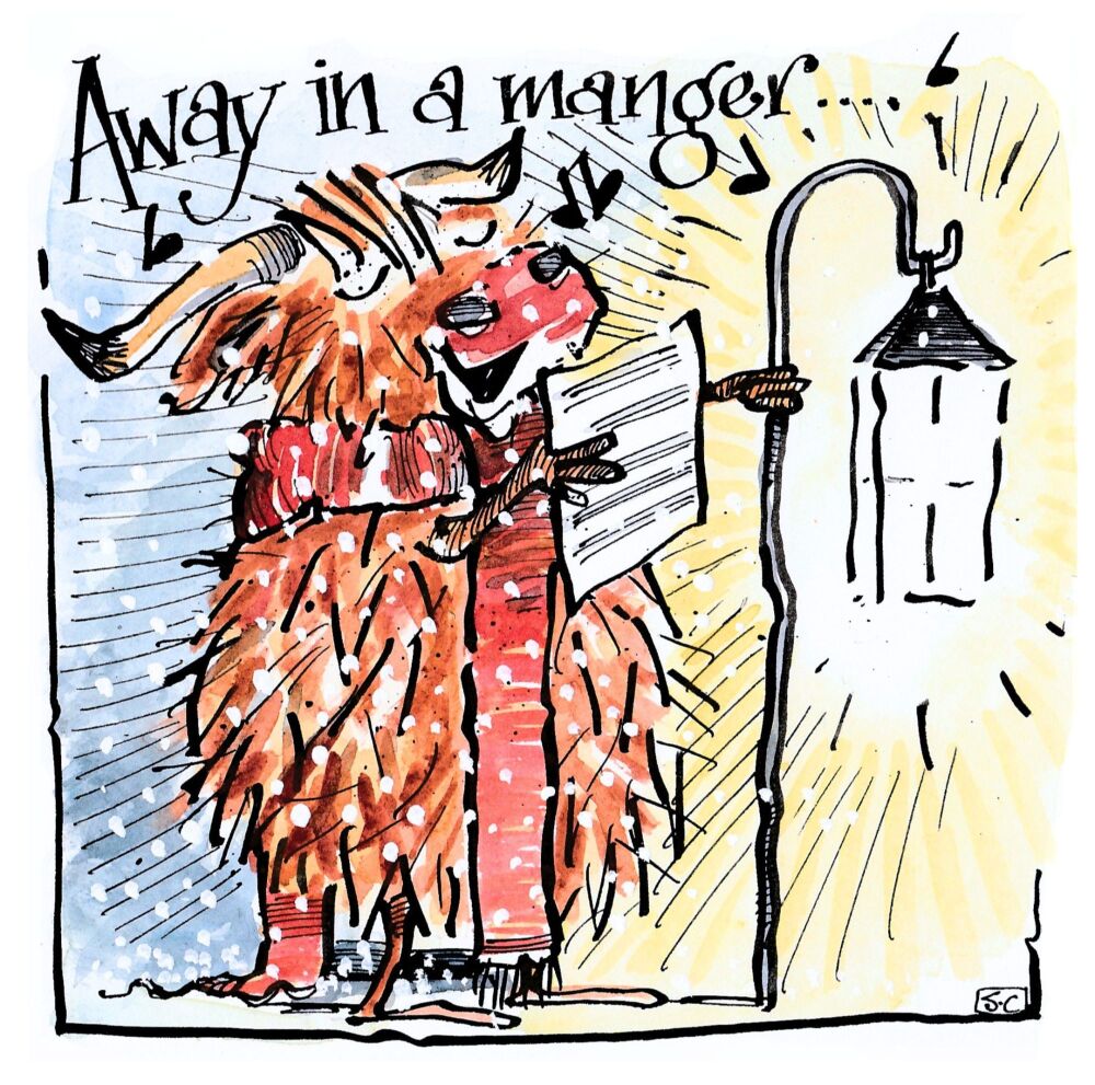 Caroling Cow