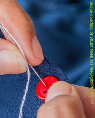 sewing button