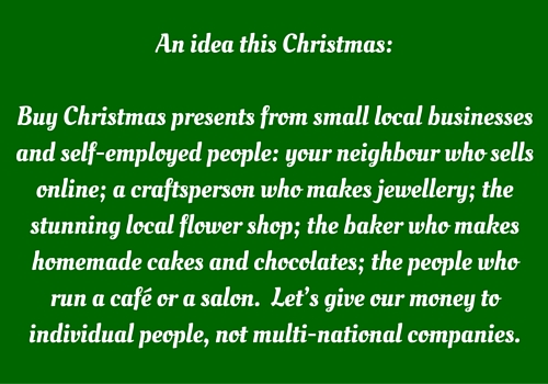 christmas quote - buy local