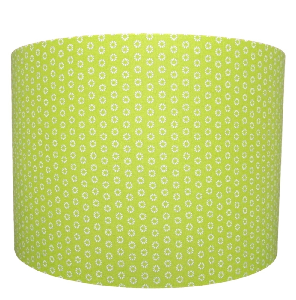 Lime green marguerite lampshade