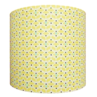 Yellow geometric pattern lampshade