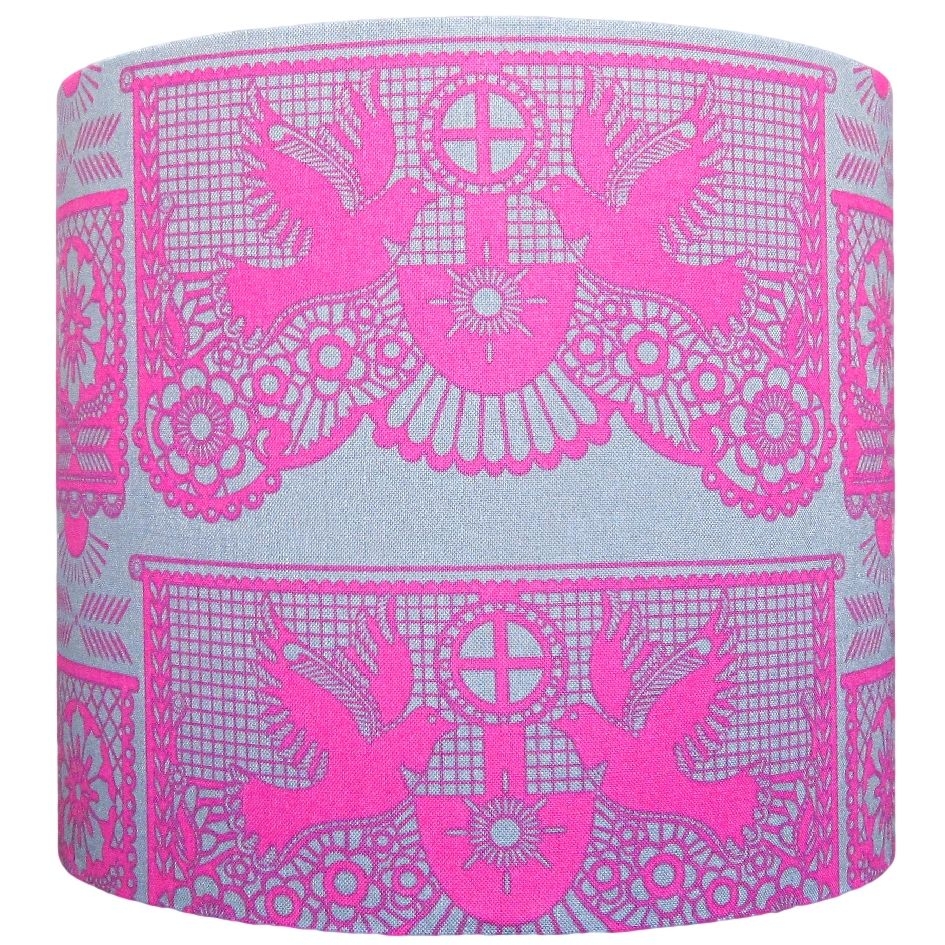 Pink dove 20cm diameter lampshade (for lamp) NOW £20