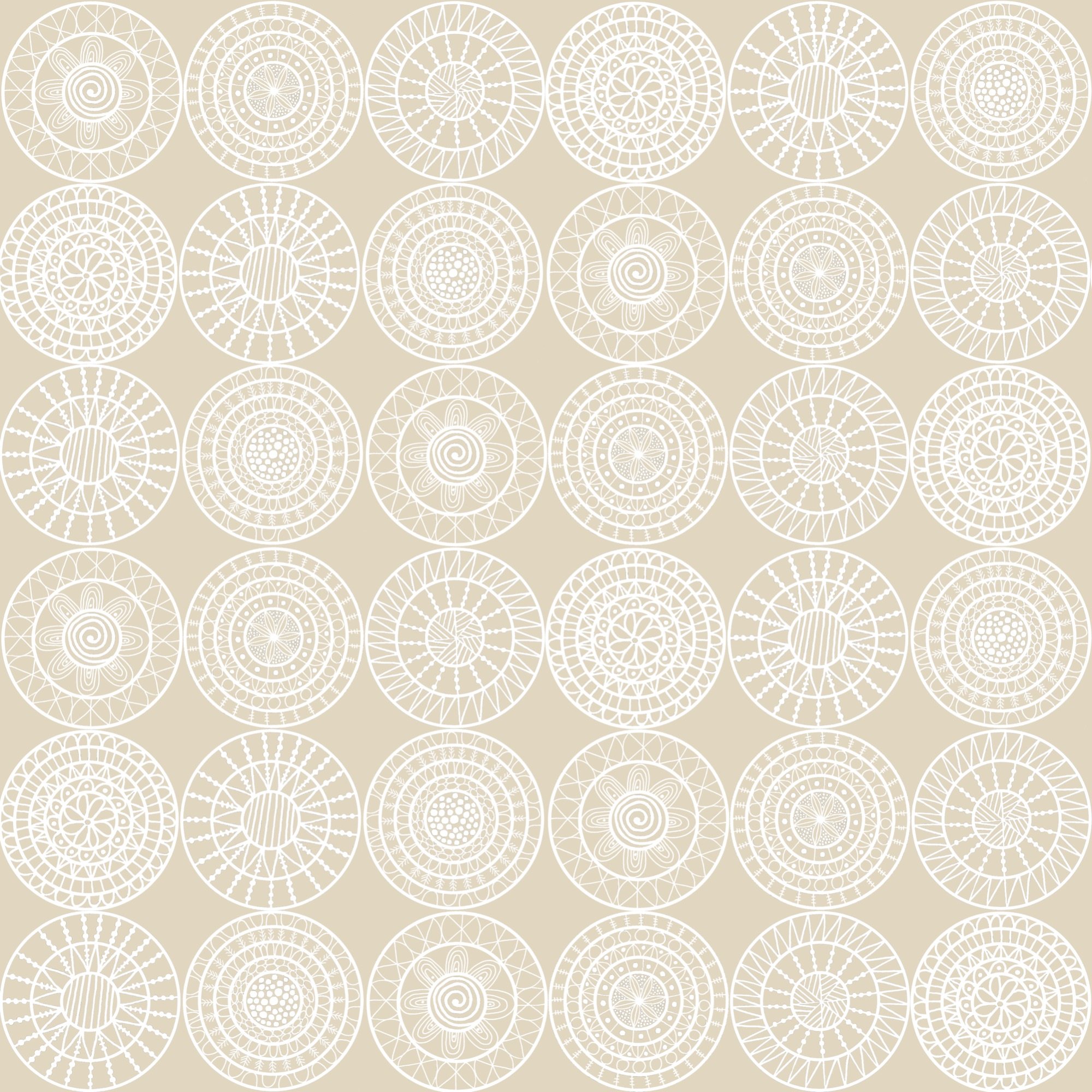 Concentric Circles fabric design